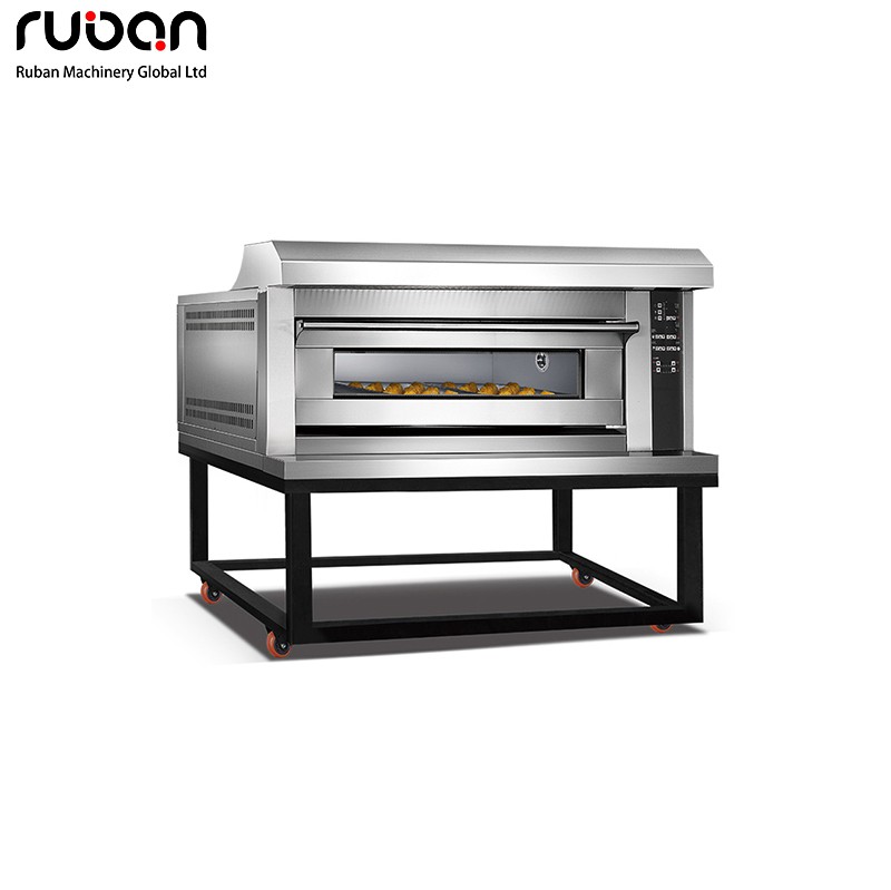 Commercial 1 Deck 2 Trays Kitchen Baking Equipment Bakery Deck Oven - Ruban