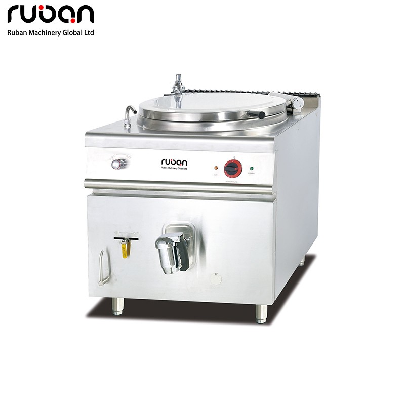 Commercial Gas Kitchen Stainless Steel Soup Kettle With Jacketed Boiling Pan Soup Boiler - Ruban