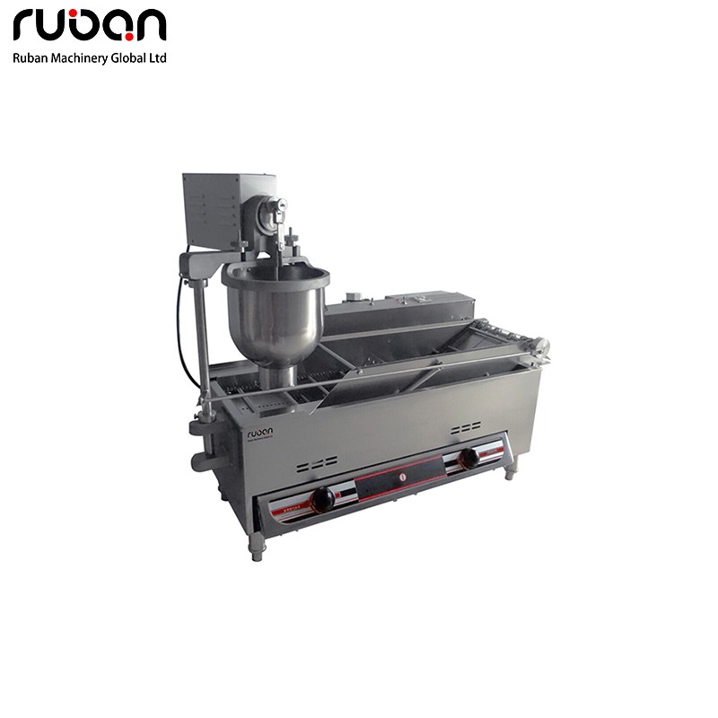 High Efficiency Full Automatic High Quality Gas Fryer Mini Donut Maker Doughnut Making Machine - Ruban