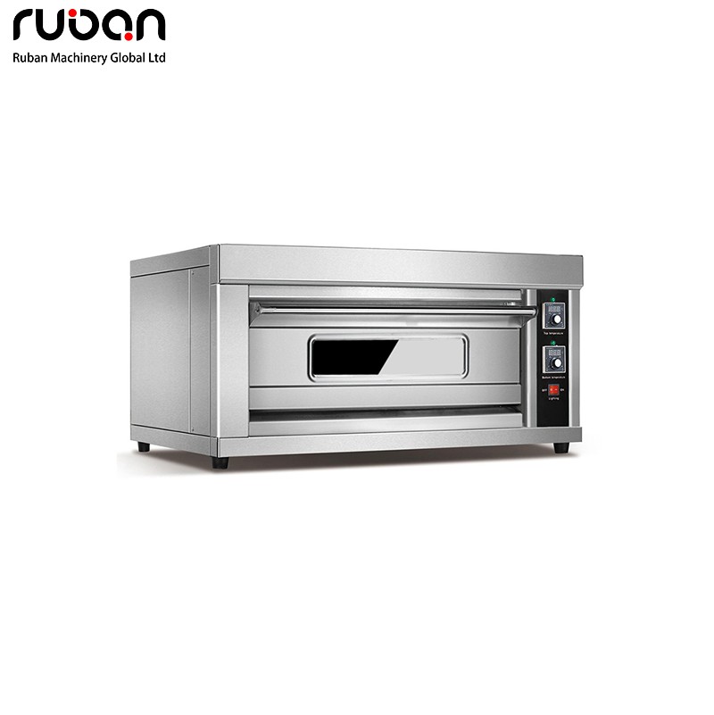 Commercial Stainless 1 Deck 1 Trays  Kitchen Pizza Bread Bakery Cake Equipment Bakery Classic Electric Deck Oven with Timer - Ruban