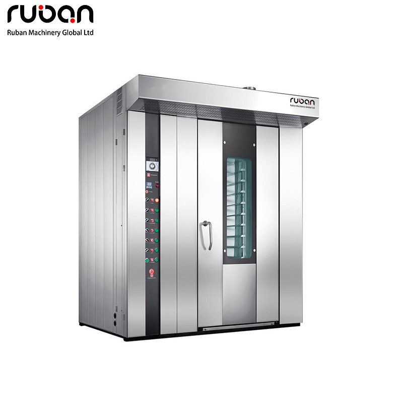 32/64-Tray Commercial Industrial Rotary Rack Pizza Ovens Large Baking Equipment for Bread Baking Bakeries - Ruban