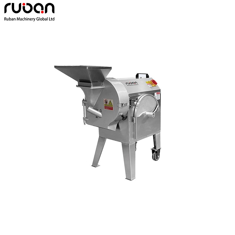 Commercial Electric 304 Stainless Steel Vegetable Cube Cutter Multifunctional Chinese Vegetable Cutter Machine for Fruits Core Motor - Ruban