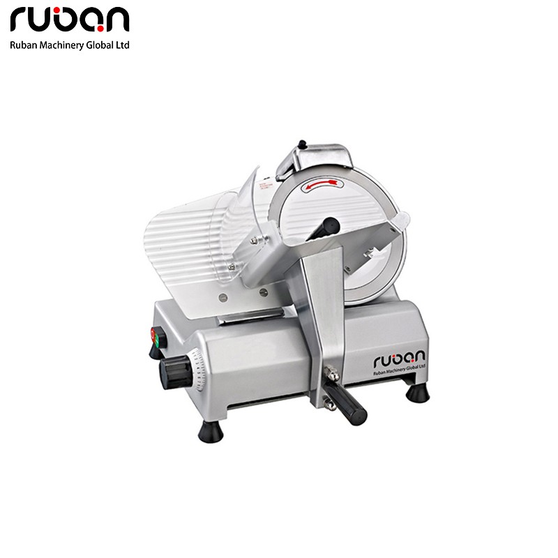 Meat Cutter Machine Commercial Kitchen Equipment Electric Meat Slicer Semi Automatic Stainless Steel Frozen Meat Slicer Machine - Ruban