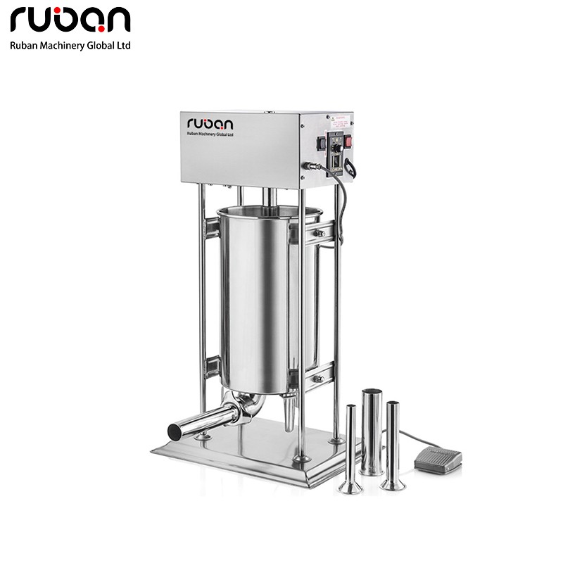 Automatic Electric Sausage Making Machine Sausage Filling Machinery Electric Vacuum Meat Hot Dog Sausage Stuffer Foot Padal Sausage Stuffer - Ruban