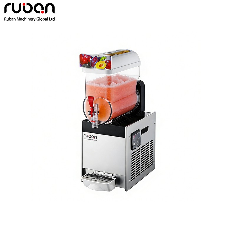 Commercial use slush machine independent refrigeration transparent tank single-cylinder&double-cylinder&triple-cylinder snow slush machine,ice slush machine - Ruban