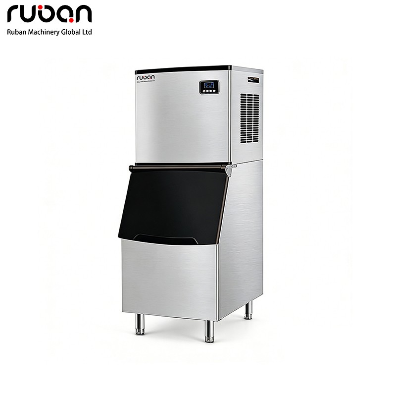 Commercial Stainless Steel Ice Maker Machine  Automatic Ice Block Making Ice Cube Machine for Business - Ruban