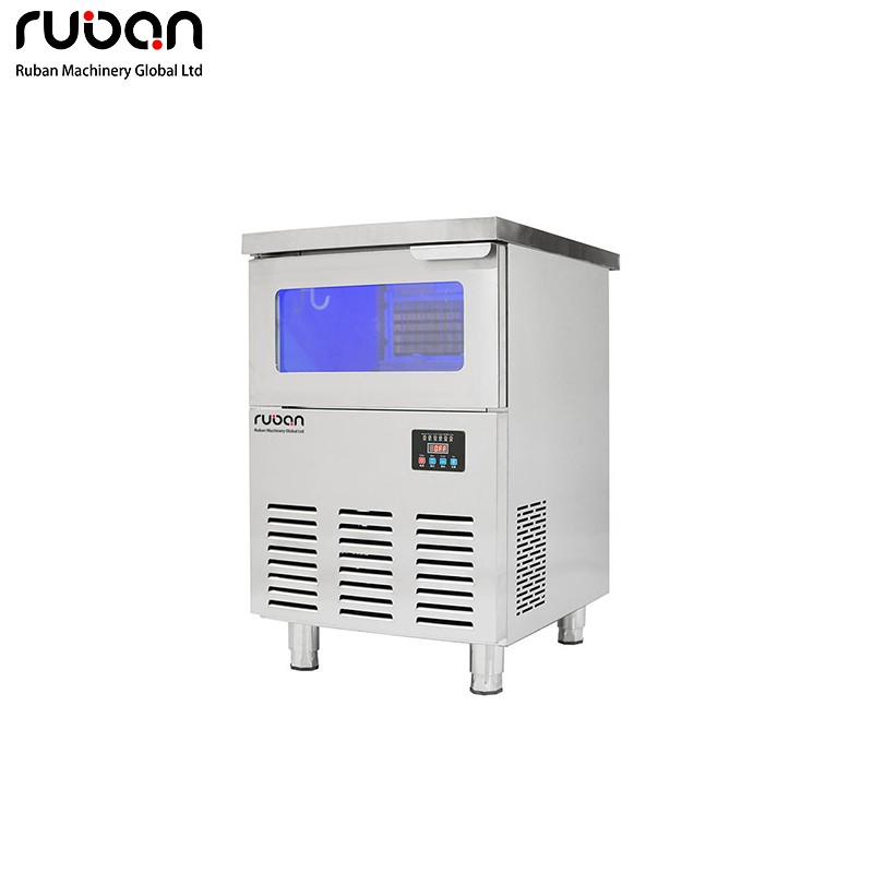 Small Commercial Air-Cooled Stainless Steel Ice Cube Maker - Ruban