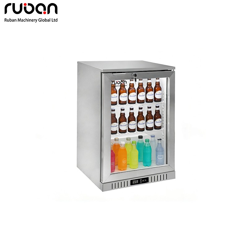 Commercial Stainless Steel Air-Cooled Bar Display Cabinet for Beer Juice Beverage Refrigerated Kitchen Equipment - Ruban