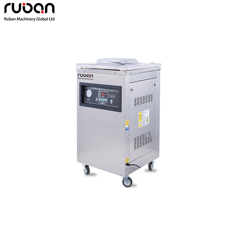 Commercial Dual-Chamber Fully Automatic Vacuum Packaging Machine for Dry & Wet Food Rice Brick Packaging - Ruban