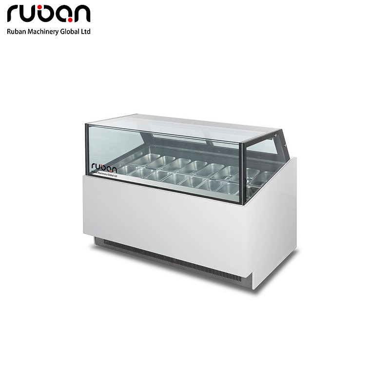 Commercial Ice Cream Display Cabinet Refrigerated Frozen Snack Machine Ice Cream Cabinet - Ruban