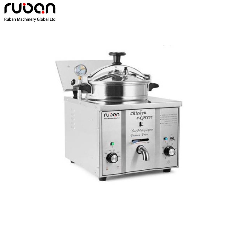 Commercial Countertop Electric Pressure Fryer for Fried Chicken & Restaurant Use - Ruban