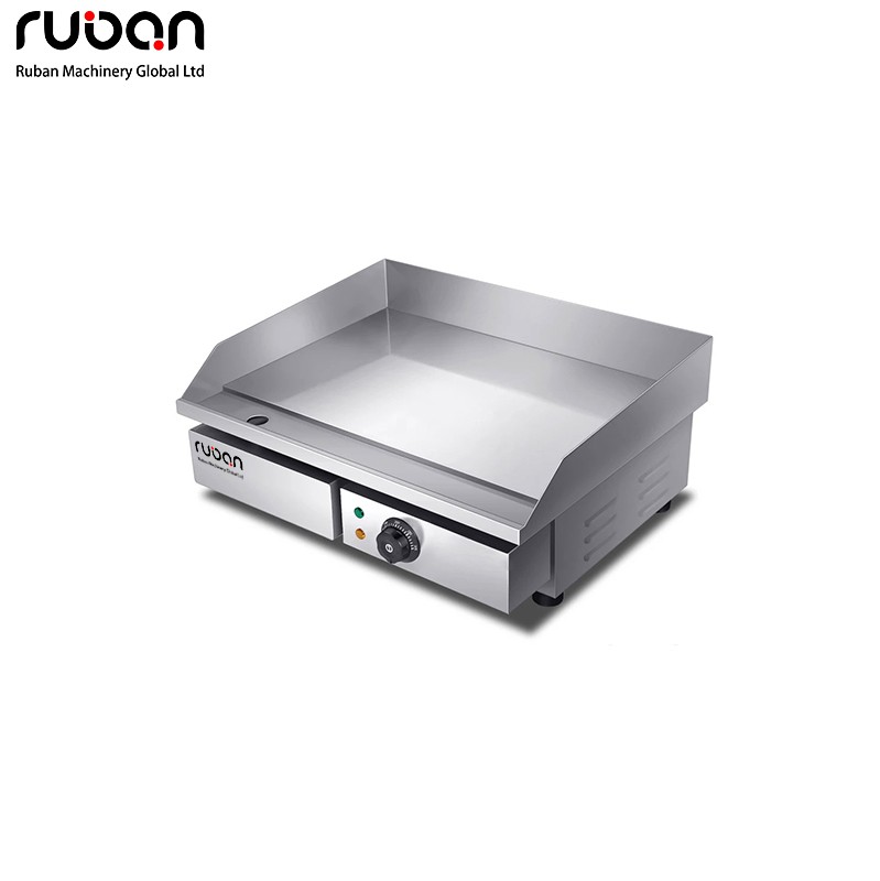 Commercial Stainless Steel Electric Griddle Countertop Flat Grill - Ruban