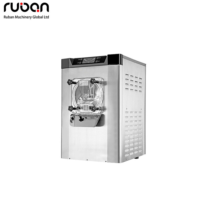 Commercial Hard Serve Ice Cream Machine | Professional Gelato Maker with Auto-Clean & Food-Grade Stainless Steel | For Cafes, Ice Cream Shops - Ruban