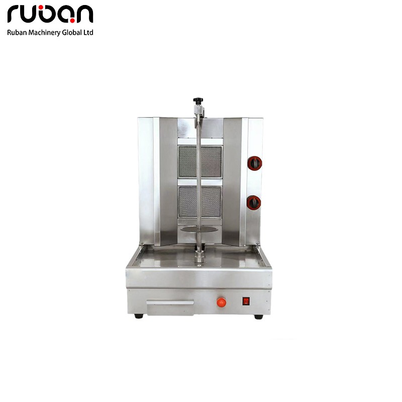 Commercial Gas Shawarma Machine | Vertical Doner Kebab Rotisserie Grill for Restaurants & Food Trucks - Ruban