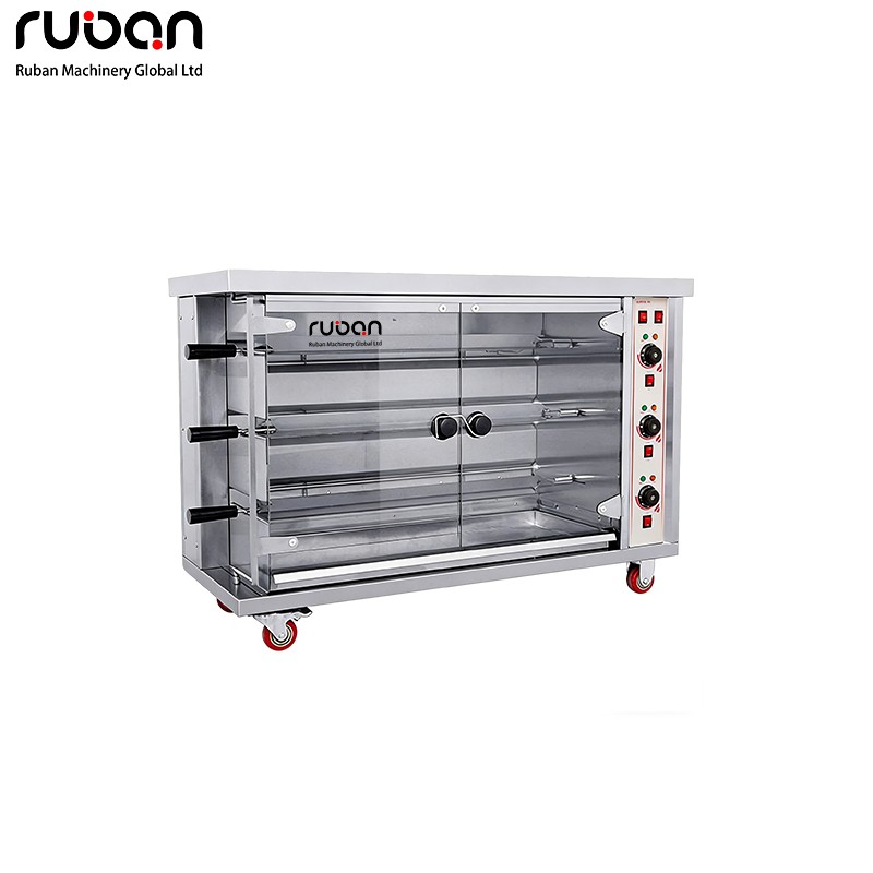 Commercial Stainless Steel Rotisserie Oven for Chicken Roasting - Ruban
