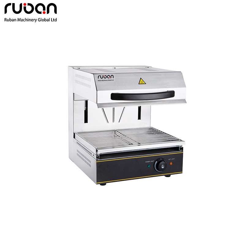 Commercial Countertop Electric Salamander Grill, Stainless Steel Cheese Melter Broiler for Japanese Restaurant - Ruban