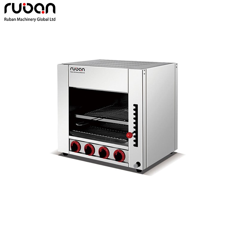 Commercial Countertop Gas Salamander Grill Stainless Steel Gas Broiler for Restaurant & Food Service - Ruban