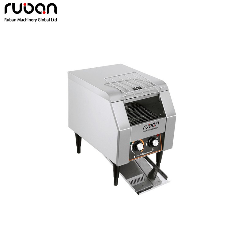 Commercial Electric Conveyor Bread Toaster Stainless Steel Continuous Toaster for Restaurant & Bakery - Ruban