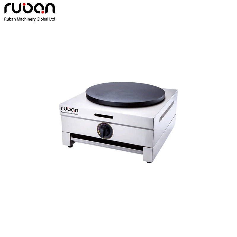 Commercial Gas Crepe Maker Single/Double Griddle Pancake Machine for Restaurant & Food Truck - Ruban