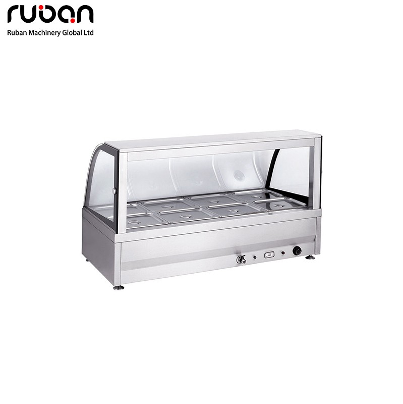 4-12 Pan Stainless Steel Bain Marie Food Warmer, Commercial Buffet Server with Temperature Control - Ruban