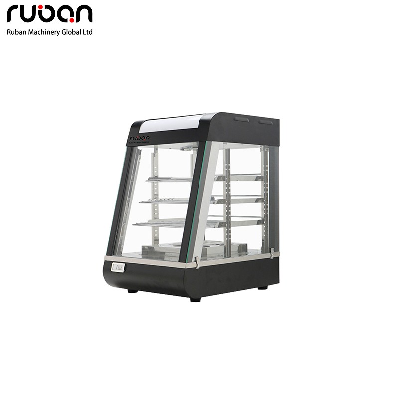Commercial Countertop Heated Display Case with Humidity Control, Food Warmer Showcase for Cafes - Ruban