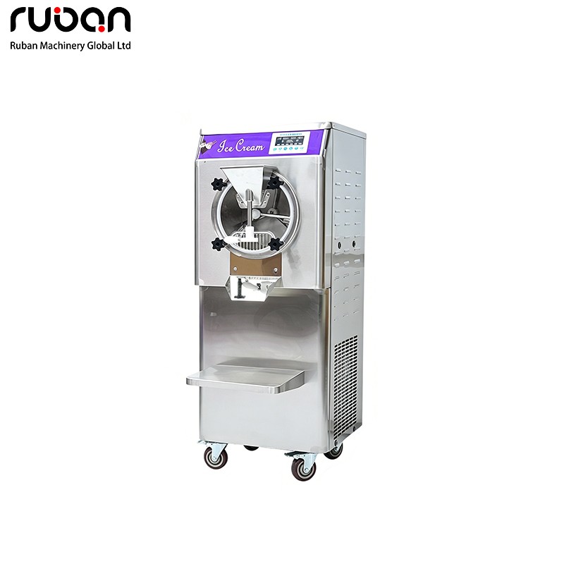 Commercial Hard Ice Cream Machine, Floor-Standing Gelato Batch Freezer for Restaurants & Ice Cream Shops - Ruban