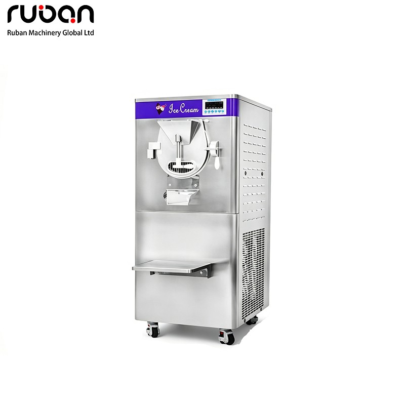 Commercial Hard Ice Cream Machine | Floor-Standing Gelato Batch Freezer for Shops & Cafes - Ruban