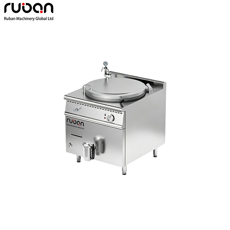 Commercial Electric Indirect Jacket Soup Kettle – 100-150L Stainless Steel Boiling Pan - Ruban