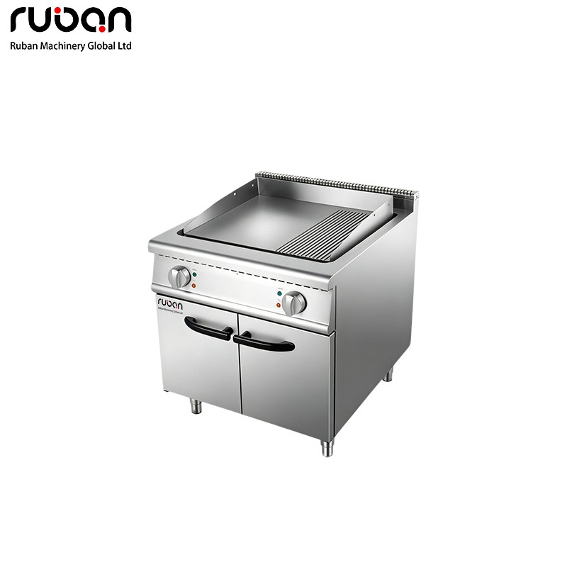Heavy Duty Freestanding Electric Griddle Grill Station with Base Cabinet, Bulk Wholesale for Restaurant Chain & Commercial Catering Projects - Ruban