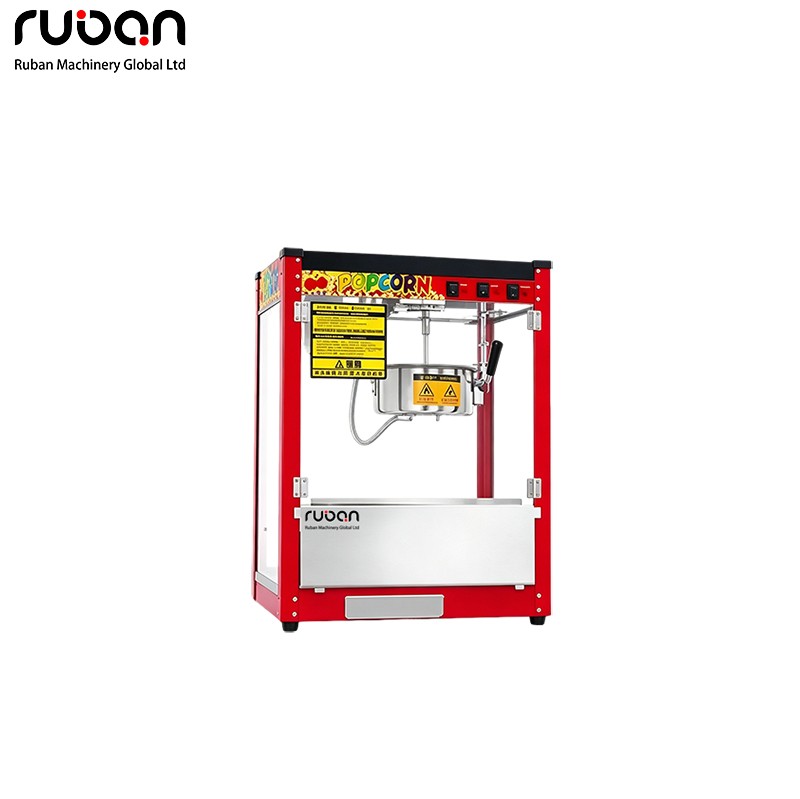 Black Flat Top Commercial Popcorn Maker – Fast & Reliable Snack Machine - Ruban