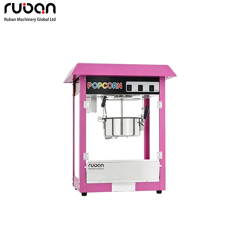 Stylish Little Pink Popcorn Popper for Events & Parties - Ruban