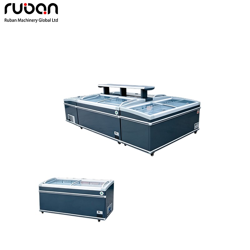 Economical Modular Combination Island Freezer Commercial Display Cabinet - Ruban