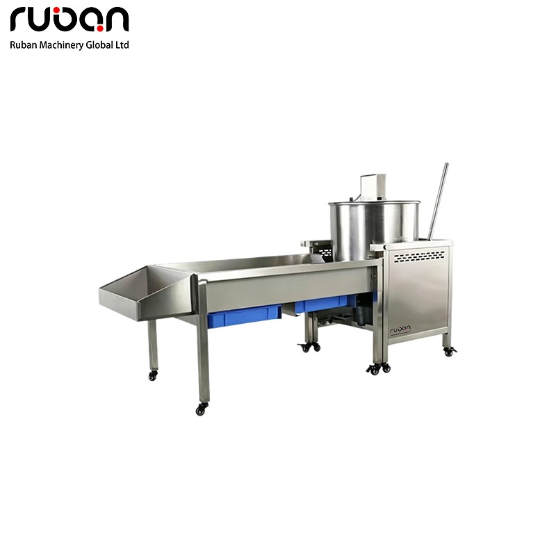 Commercial Automatic Gas Popcorn Machine | Large Capacity Industrial Popper with Electronic Ignition - Ruban