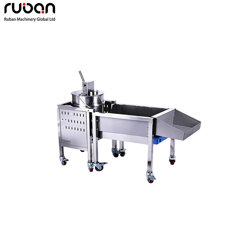 Heavy Duty Medium Automatic Popcorn Maker | Mobile Gas Commercial Popper - Ruban