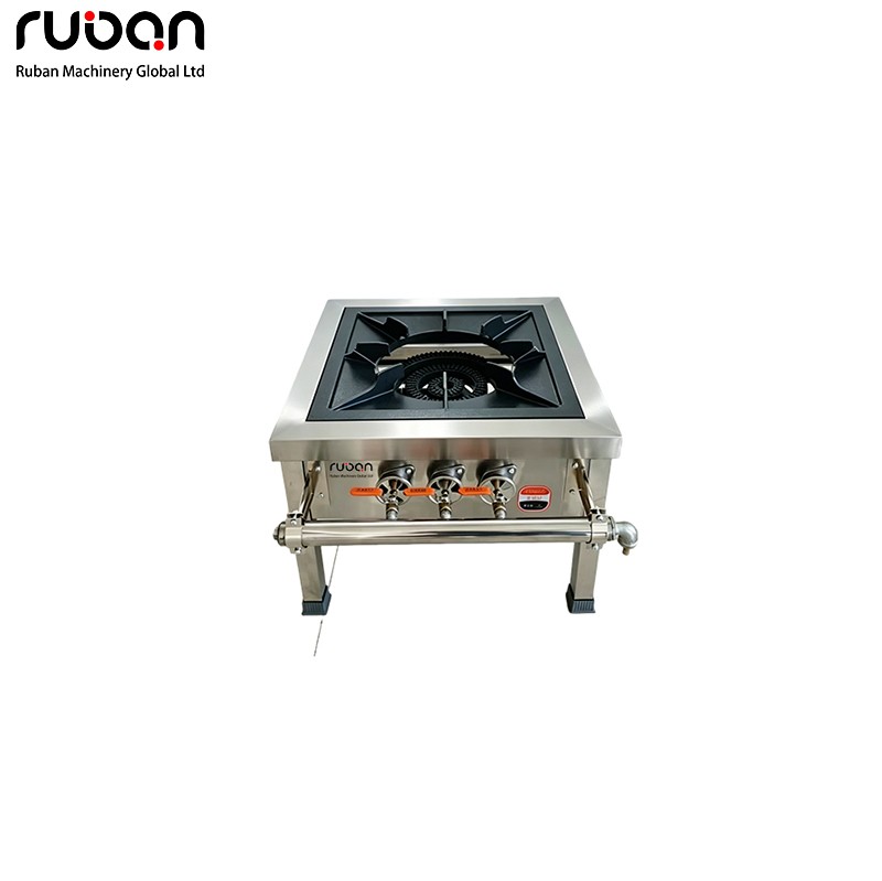Single Burner Commercial Low Stock Gas Soup Stove - Ruban