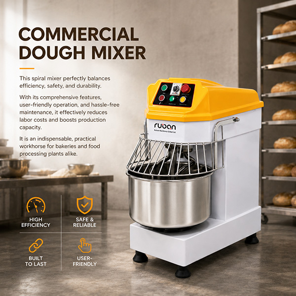 Detailed Guide to Commercial Spiral Dough Mixers | The Top Choice for Bakeries