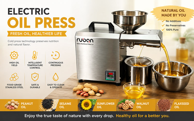 Automatic Multi-Functional Seed Oil Extractor – Professional Cold & Hot Oil Press Machine