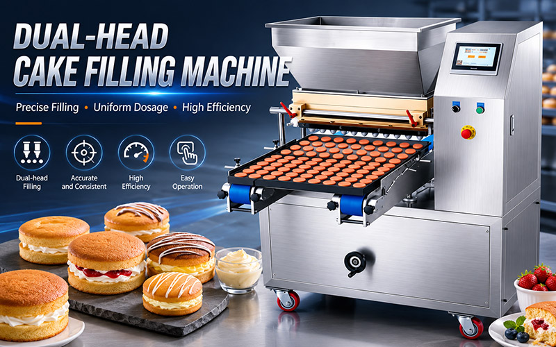 Industrial Synchronized Pastry Depositor & Cake Layer Filling Machine