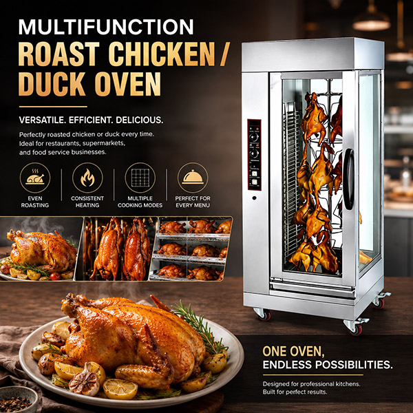 Low Maintenance, High Turnover Commercial Chicken Rotisserie